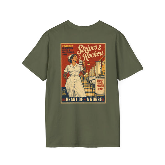 S&R Heart of a Nurse Vintage Tattoo Tee